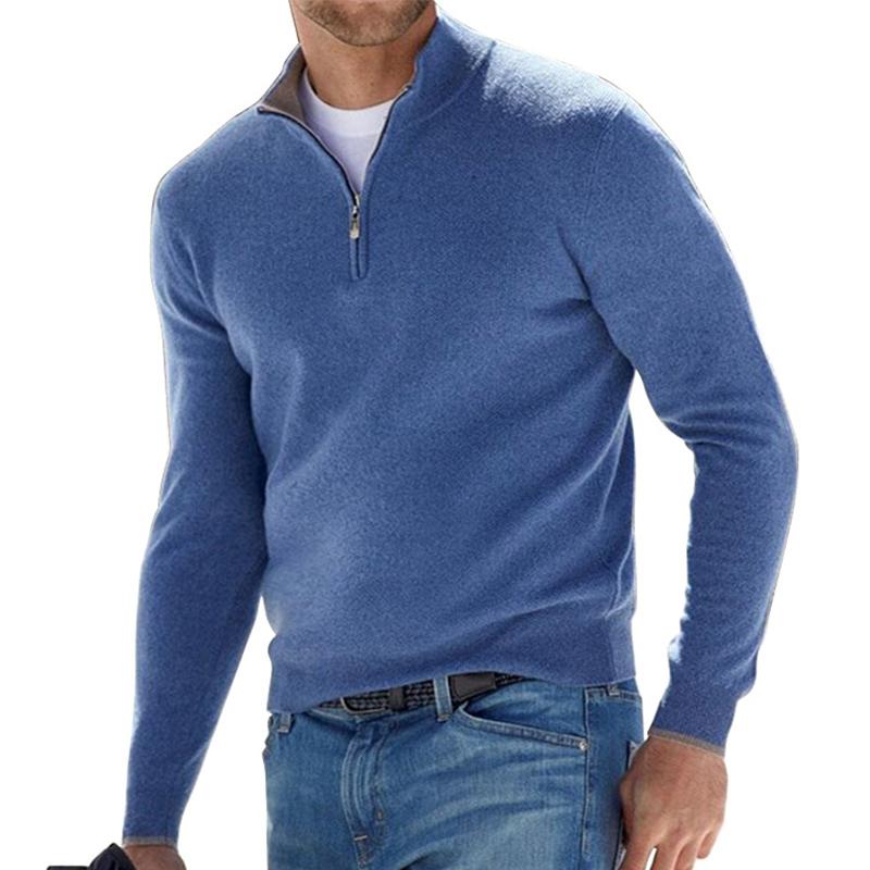 Herren Pullover mit Halbem Reißverschluss - Modern und Funktional