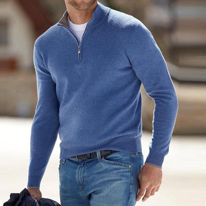 Herren Pullover mit Halbem Reißverschluss - Modern und Funktional