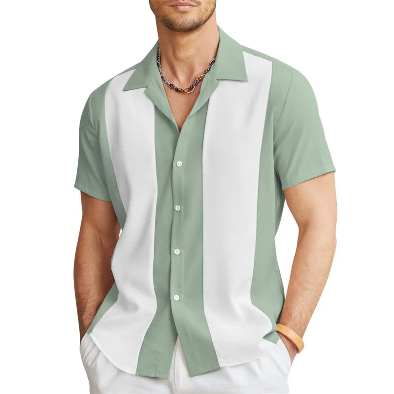 Herrenhemd Kurzarm Elegant - Stilvolle Hemden für Herren, Vielseitig Einsetzbar 1