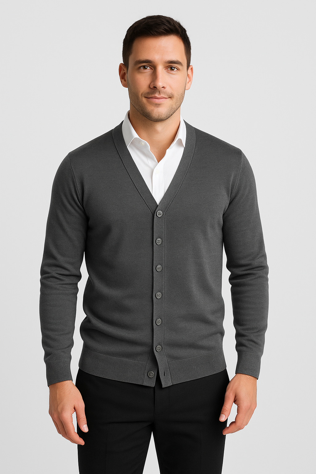 Strickjacke für Männer – Elegante Lounge-Weste