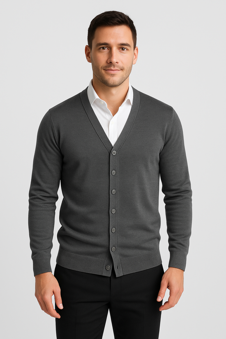 Strickjacke für Männer – Elegante Lounge-Weste