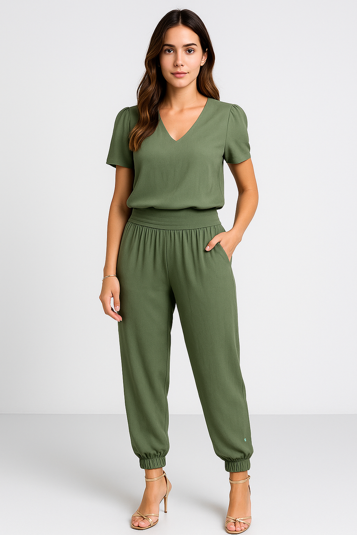 Damen Set Bluse und Hose Twin Set