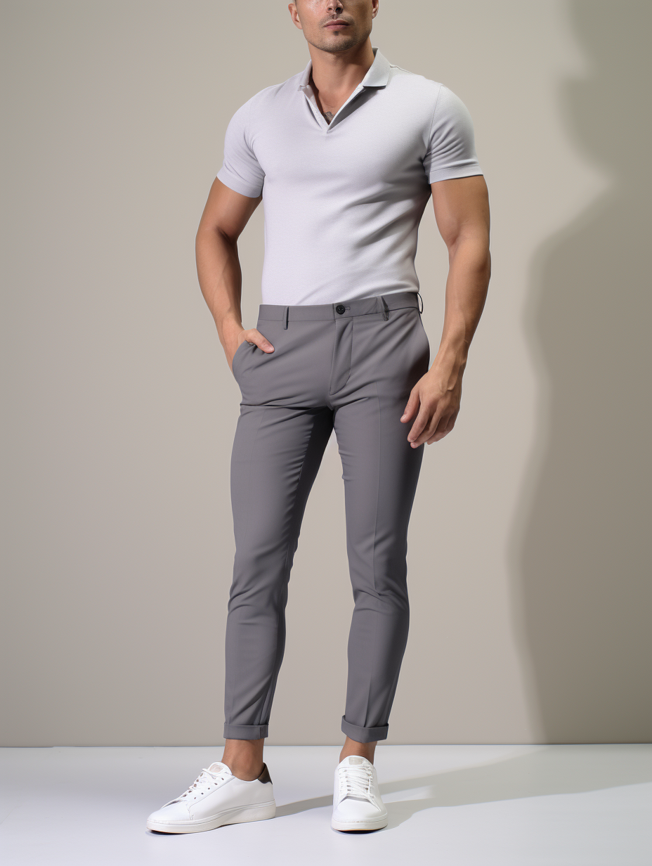 Damenhose Figurschmeichelnd Knitterfrei für Büro und Freizeit 3