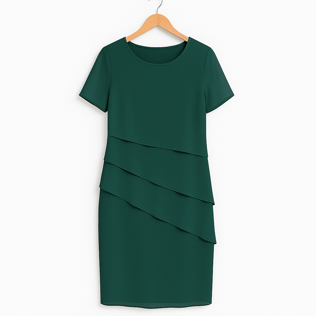 Damen Chiffonkleid Blau Größe M Festlich Leicht-6