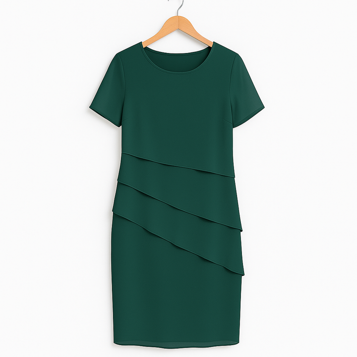 Damen Chiffonkleid Blau Größe M Festlich Leicht-6