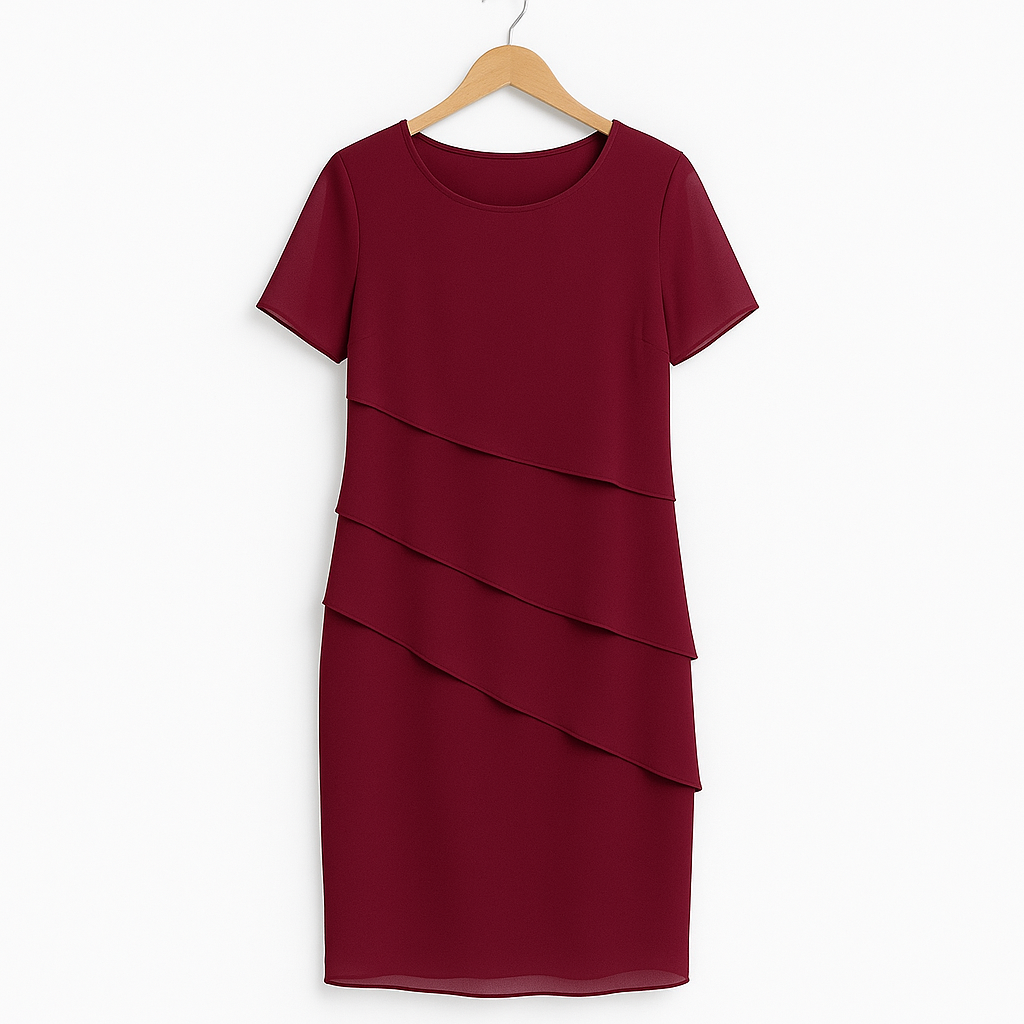 Damen Chiffonkleid Blau Größe M Festlich Leicht-2