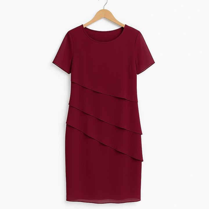 Damen Chiffonkleid Blau Größe M Festlich Leicht-2