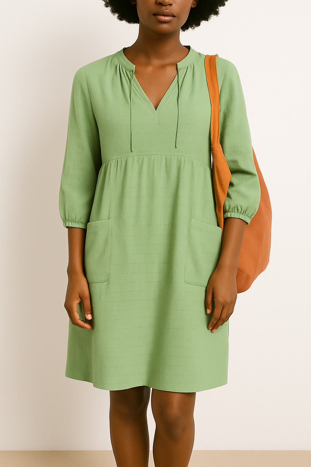 Variant image for Damen Hemdkleid Blau Größe M Leinen-7