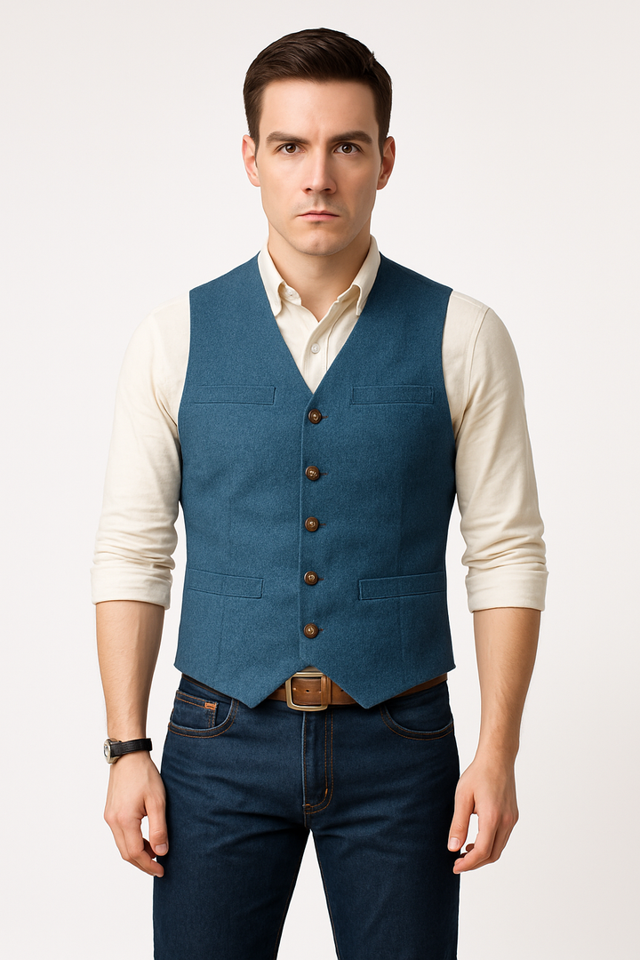 Variant image for Herren Weste Schwarz Größe M Polyester Tailliert-29