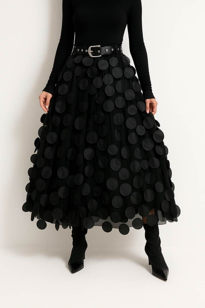 Variant image for Damen A-Linien Midirock Blau Größe M Polyester-1