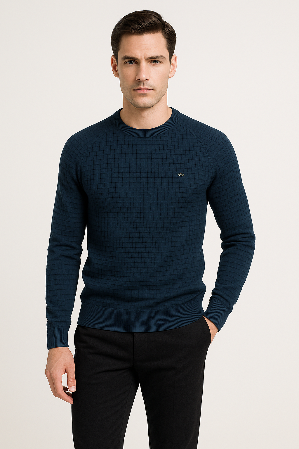 Herren Sweatshirt Grau Größe M Baumwolle, Lockere Passform, Atmungsaktiv, Strukturiertes Design-2