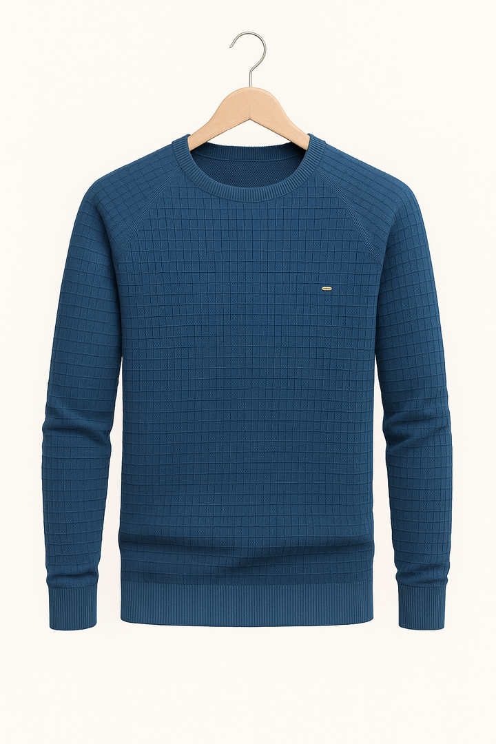 Variant image for Herren Sweatshirt Grau Größe M Baumwolle, Lockere Passform, Atmungsaktiv, Strukturiertes Design-6
