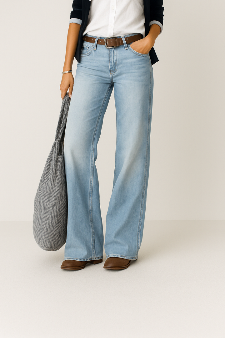Variant image for Damen Baggy Jeans Blau Größe M Baumwolle-7
