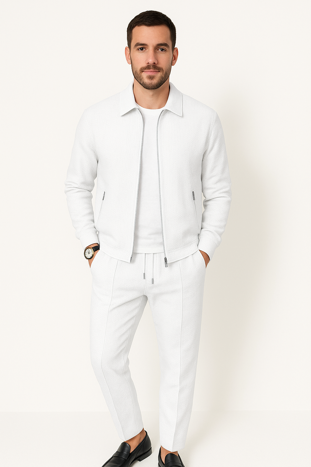 Variant image for Damen Waffelstrick Set Beige Größe M 100% Baumwolle-7