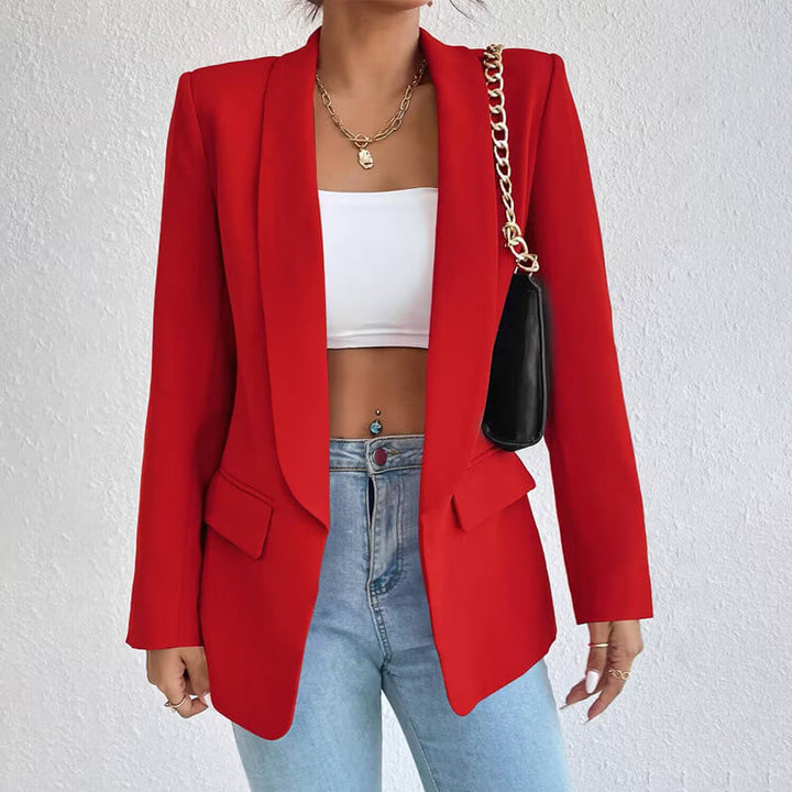 Damen Blazer Schwarz Größe M Polyester Tailliert-6