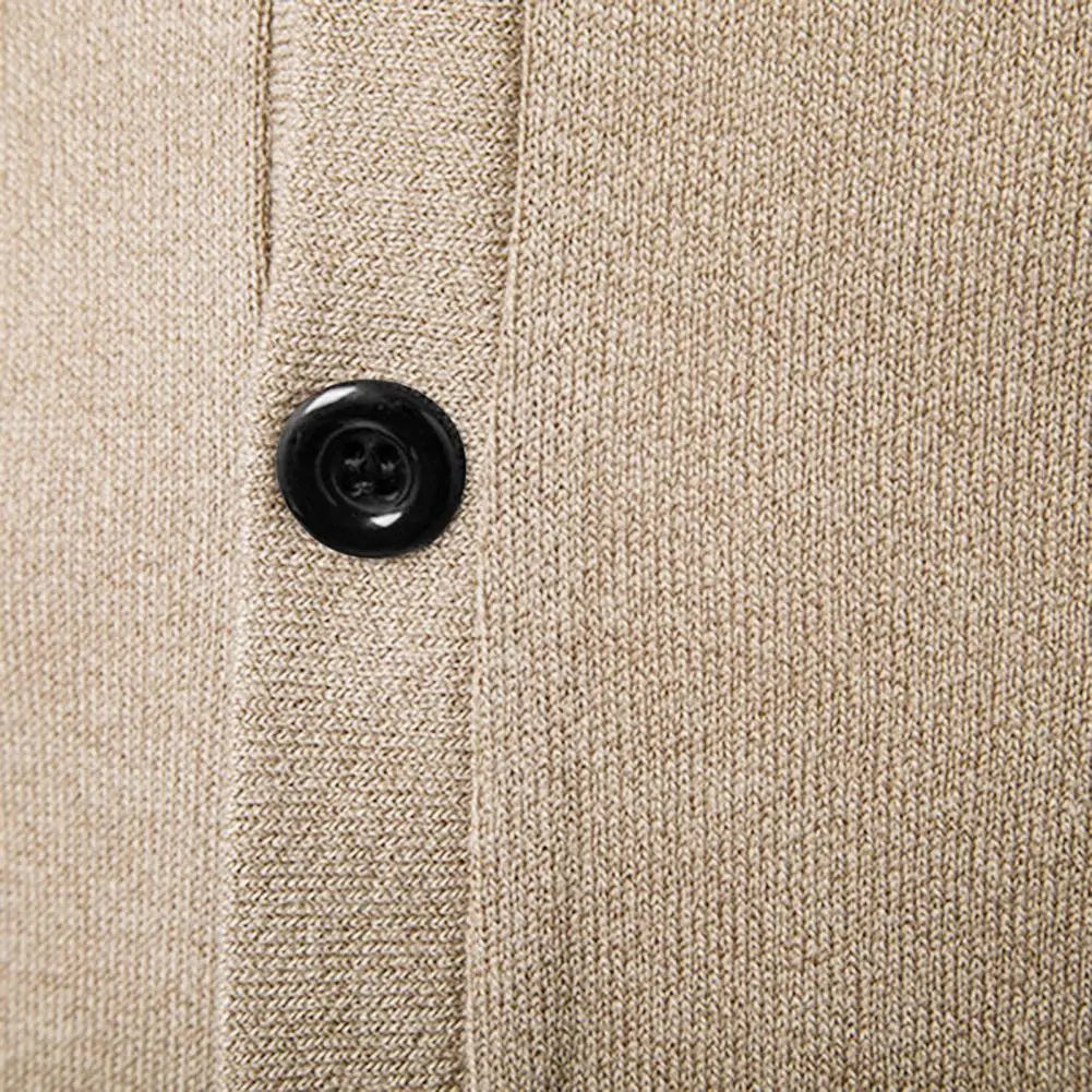 Strickjacke Herren V-Ausschnitt Elegante Lounge-Weste für Herbst und Winter 2