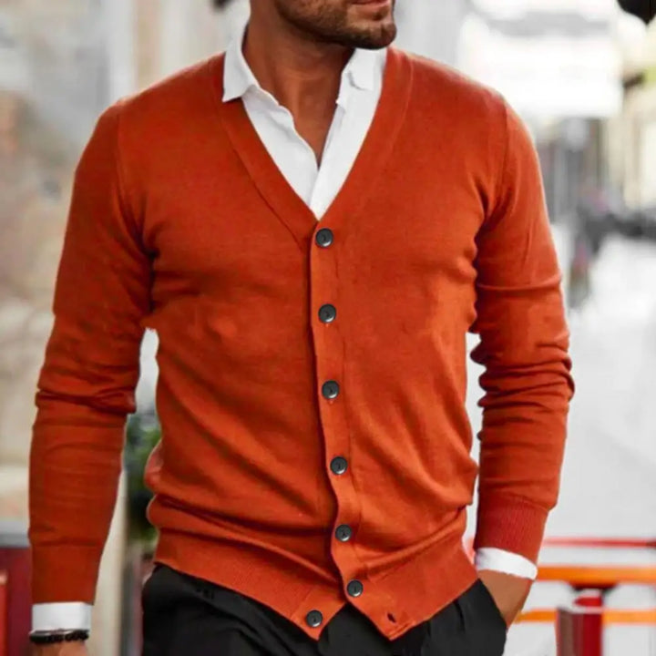Variant image for Strickjacke Herren V-Ausschnitt Elegante Lounge-Weste für Herbst und Winter-50