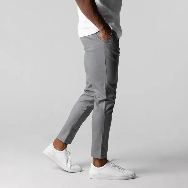 Herren Chino Hose Beige Größe M Slim-Fit Stretch 98% Baumwolle-5