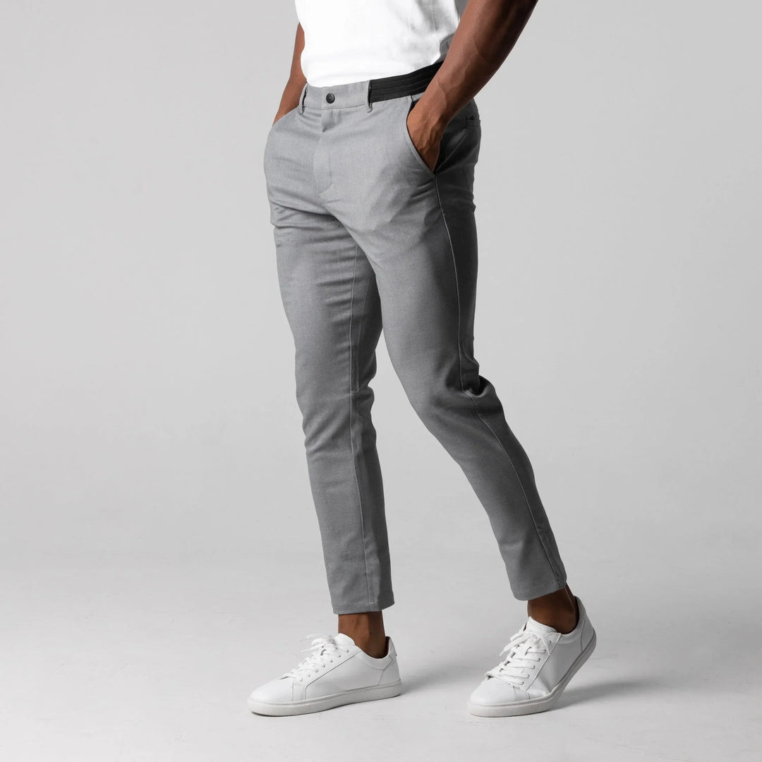 Herren Chino Hose Beige Größe M Slim-Fit Stretch 98% Baumwolle-1