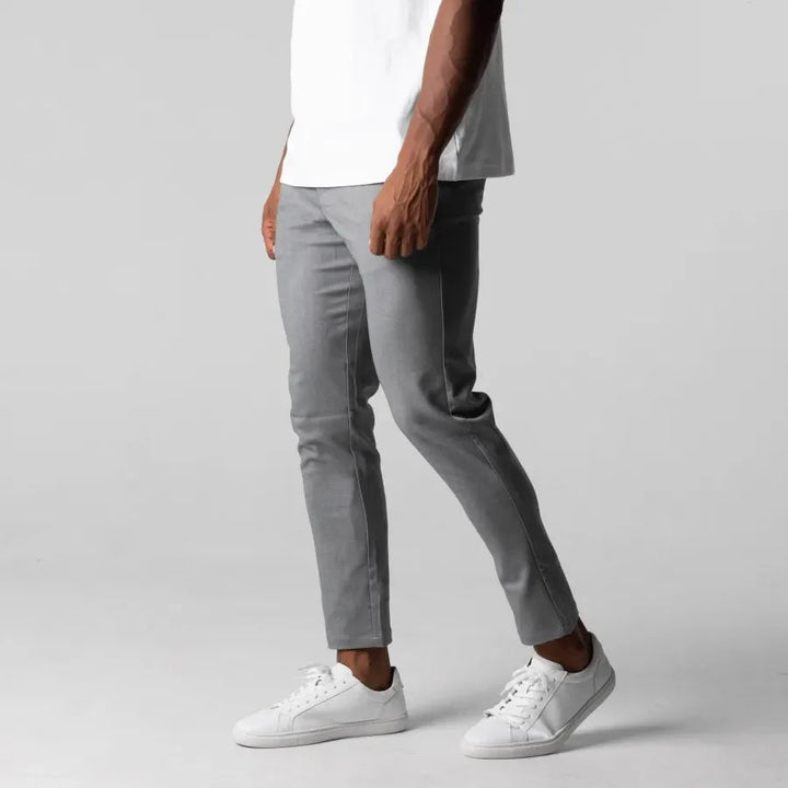 Herren Chino Hose Beige Größe M Slim-Fit Stretch 98% Baumwolle-2