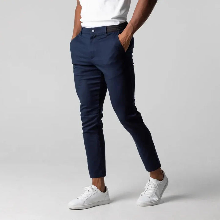 Variant image for Herren Chino Hose Beige Größe M Slim-Fit Stretch 98% Baumwolle-6