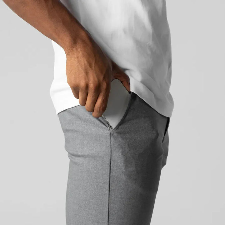 Herren Chino Hose Beige Größe M Slim-Fit Stretch 98% Baumwolle-6