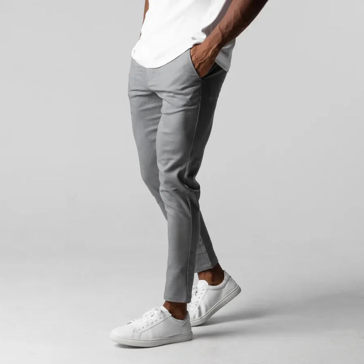 Herren Chino Hose Beige Größe M Slim-Fit Stretch 98% Baumwolle-4