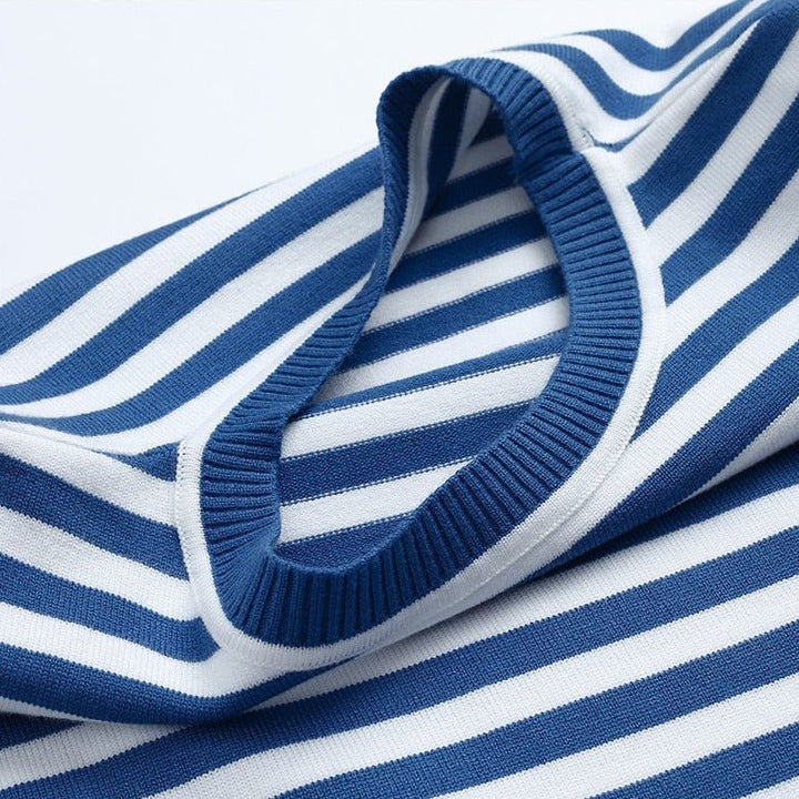 Damen Pullover Gestreift Größe M Baumwolle-5