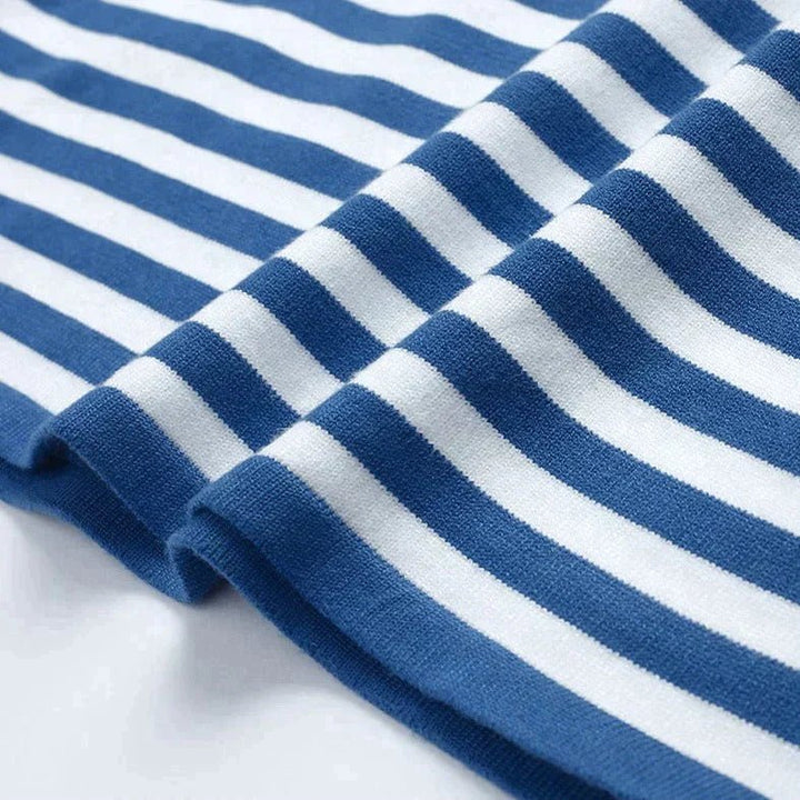 Damen Pullover Gestreift Größe M Baumwolle-6