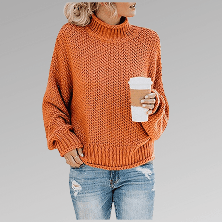 Variant image for Damenpullover Beige Größe M Baumwolle Grobstrick Warm und Gemütlich-1