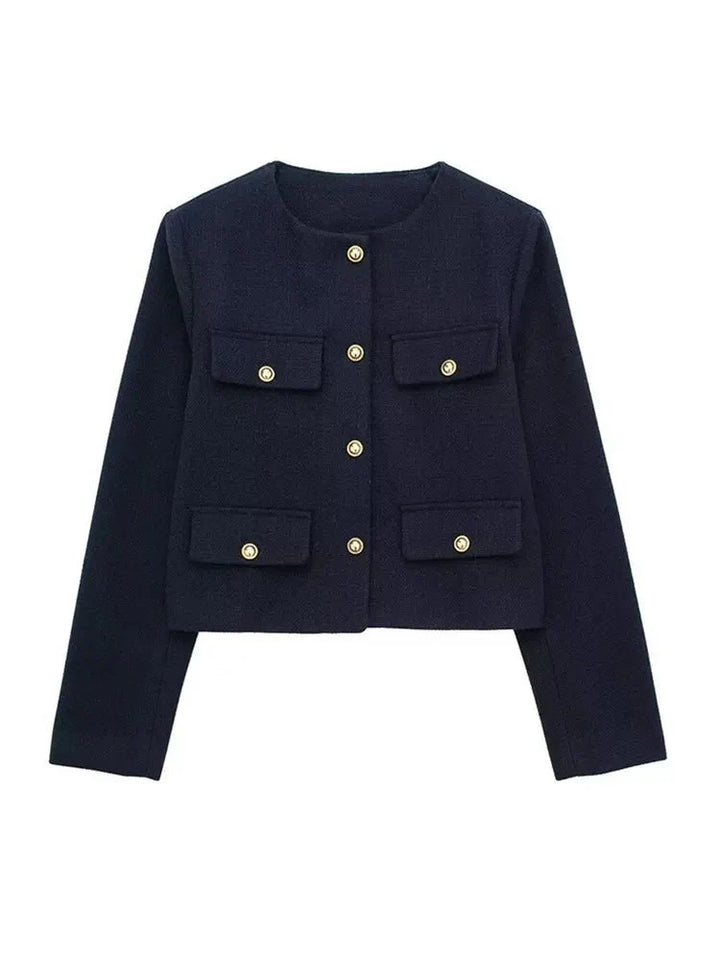 Variant image for Damen Blazer Grau Größe M Tweed Tailliert-5