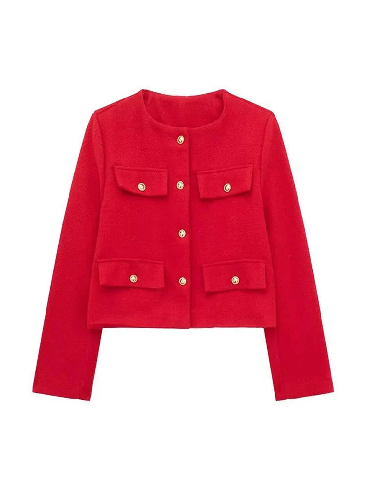 Variant image for Damen Blazer Grau Größe M Tweed Tailliert-13