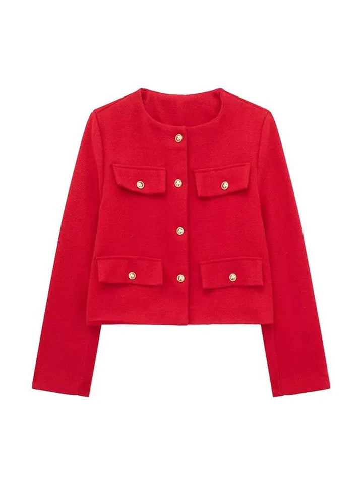 Variant image for Damen Blazer Grau Größe M Tweed Tailliert-13