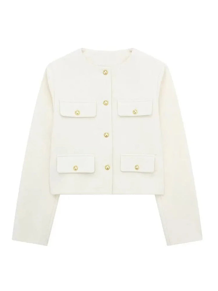 Variant image for Damen Blazer Grau Größe M Tweed Tailliert-1