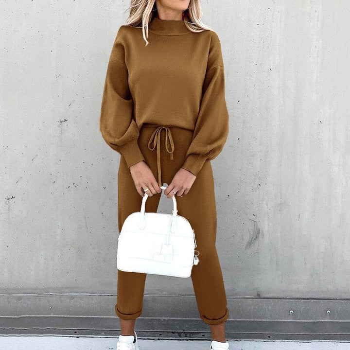 Variant image for Damen Pullover und Hosen Set Grau Größe M Baumwolle-21