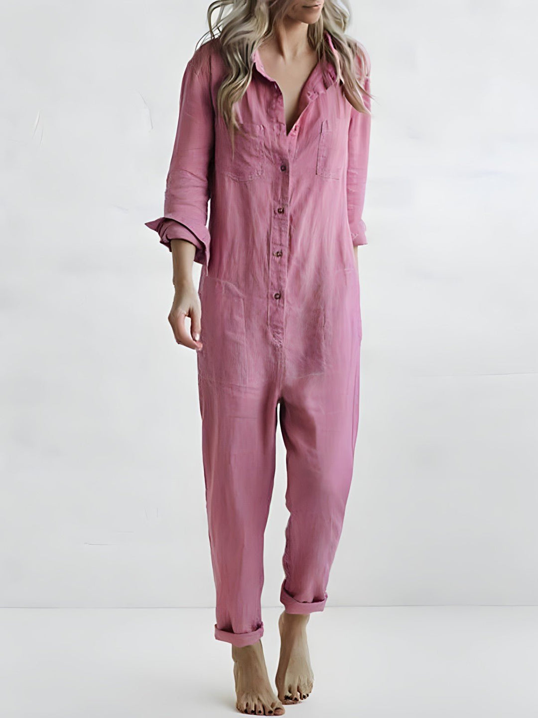 Damen Jumpsuit Schwarz Größe M Baumwolle - Lässiger Sommer Jumpsuit für Vielseitige Looks-1