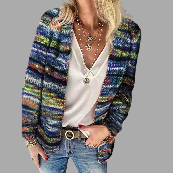 Damen Strickjacke Mehrfarbig Größe M Baumwolle-2