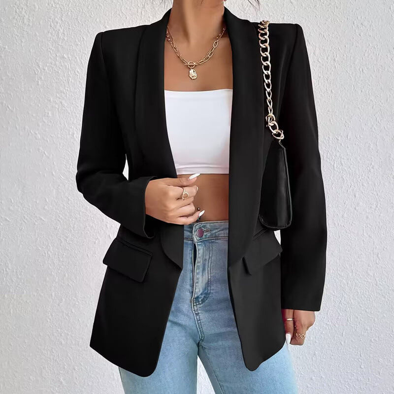 Variant image for Damen Blazer Schwarz Größe M Polyester Tailliert-1