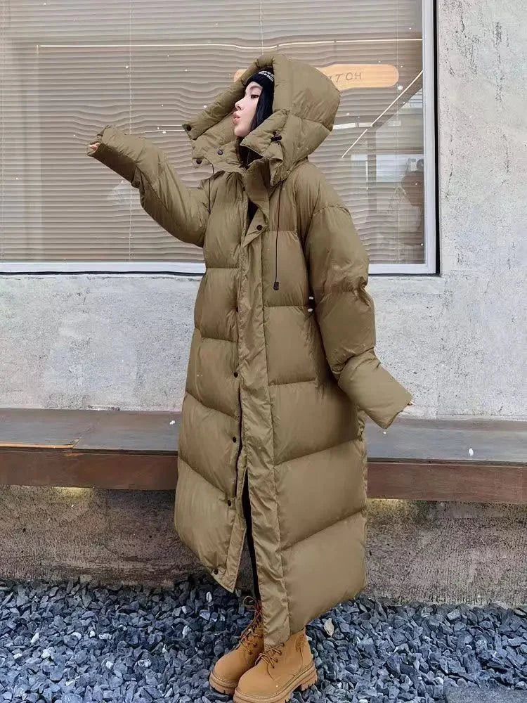 Damen Parka Grün Größe L Polyester Übergangs- und Winterjacke-1