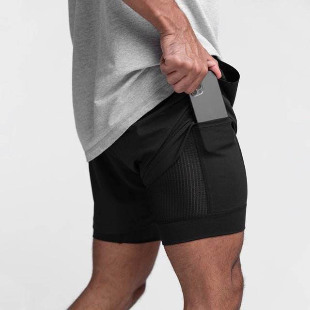 Variant image for Herren Fitness-Shorts Schwarz Größe M Polyester-6