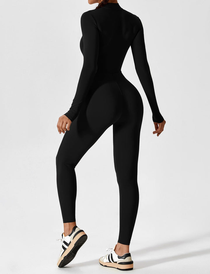 Damen Ganzkörperanzug Schwarz Größe M Elastisch-2