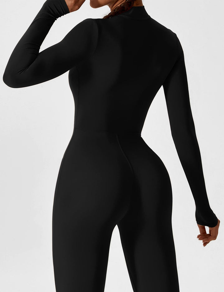Damen Ganzkörperanzug Schwarz Größe M Elastisch-5